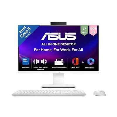 [SBI CC EMI] ASUS V470 27” All-in-One PC, i5 14th Gen, 16GB RAM, 1TB SSD, Office 2024