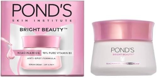 POND'S Bright Beauty Day Cream 35 g, Non-Oily, Mattifying Daily Face Moisturizer