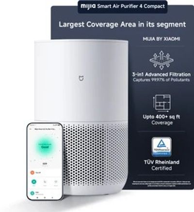 [New Launch]Mijia by Xiaomi Smart Air Purifier 4 Compact I 100 Sq.ft. in 6 mi...more