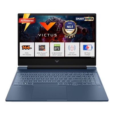 [Price Drop] HP Victus Smartchoice, AMD Ryzen 7 7445HS, 6GB RTX 4050, 16GB DDR5(Upgradeable) 512GB SSD, 144Hz, IPS, 300 nits, 15.6''/39.6cm, Win11, Office24, Blue, 2.29kg, fb3130AX/3118AX, Xbox pass*,Gaming Laptop