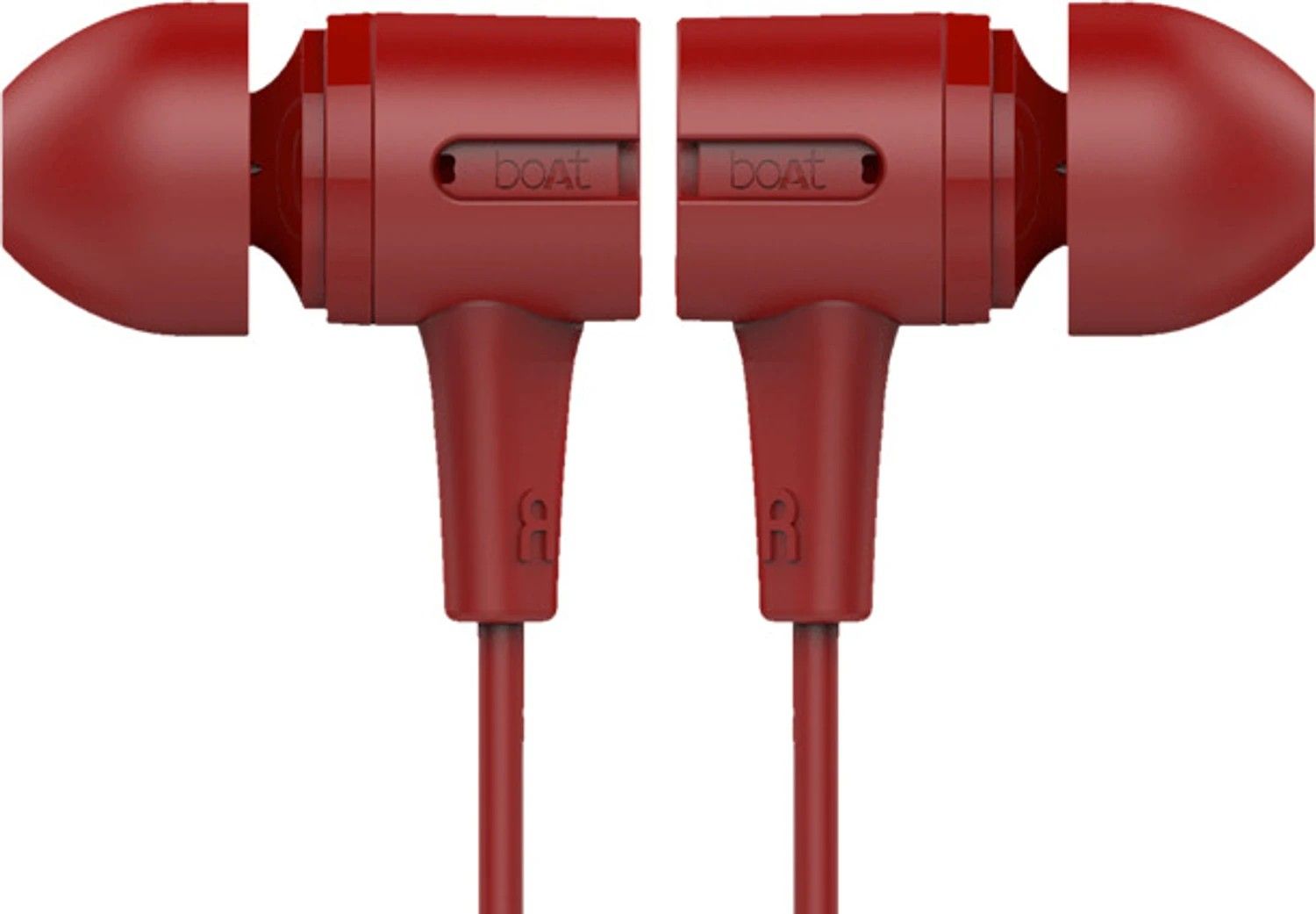 boAt Bassheads 110 Wired Headset (Red, In the Ear)