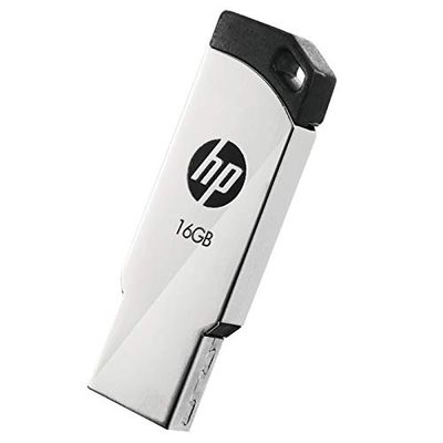 HP v236w 16GB USB 2.0 Pen Drive, Metal Silver