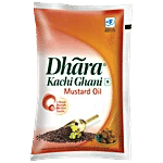 dhara oil mustard kachi ghani-1L pouch