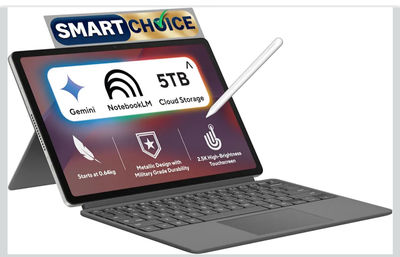 ASUS Chromebook CM32 Detachable (2026),Smartchoice,MediaTek Kompanio 540 Processor,4GB RAM,64GB SSD,Touchscreen,12.1"(30.7 cm),Chrome OS,Cloud Titanium,0.64 Kg,CM3206DM4A-TR0118,Thin & Light Laptop