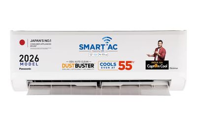 Panasonic 1.5 Ton 3 Star Premium Wi-Fi Inverter Smart Split AC (Matter/MirAIe, AI, DustBuster, 55°C Oper., Copper Condenser, 8in1 Convertible, 2-Way, PM0.1 Filter, CS/CU-SU18BKY3W, 2026 Model, White)