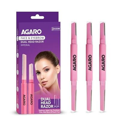 AGARO Imperial Face & Eyebrow Razor for Women (Pack of 3)