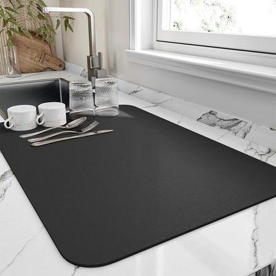 Dish Drying mat for Kitchen Water Absorbent mats for Kitchen Utensils