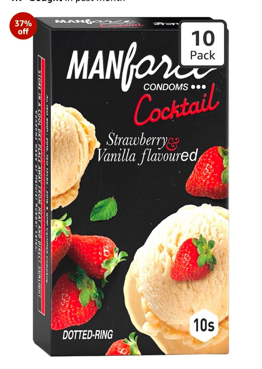 Manforce Condoms Pack of 10 - Rs 48.50 Min Qty 4 / Rs 55 Min Qty 2
