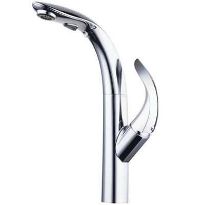 ALTON TSL18025 Single Lever Kitchen Sink Mixer with 360 Swivel Spout and Pull-Down Dual Flow Sprayer/Sink Tap, Sink Faucet (Chrome)