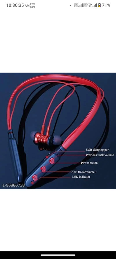 marvel gadgets B11 Wireless Neckband Bluetooth Bluetooth Headset