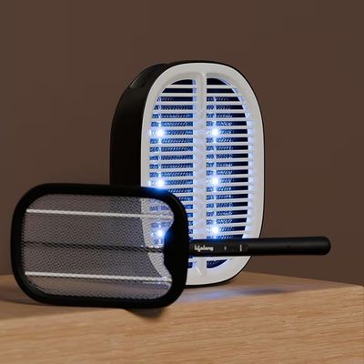 Lifelong 2-in-1 UV Light Mosquito Racket Bat and Mosquito Killer Lamp