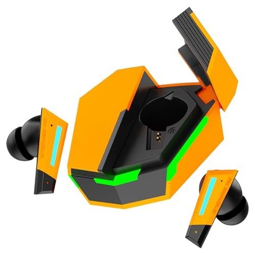 Nu Republic Transform-X with X-Bass, ENC Technology, 60 Hrs Playtime, TWS with Mic and Hall Sensor, Fast Charge, Dual Mode TWS Earbuds - Yellow