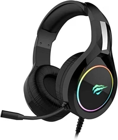 Havit H2232d Over Ear Wired Gaming Headset with Boom Microphone & RGB LED for PC, Laptop, PS4, Xbox, Switch