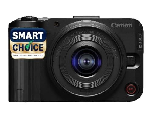 Canon EOS R50 V Smartchoice Mirrorless Camera Kit with RF-S14-30mm F4-6.3 is STM PZ Lens - Black | 24.2 MP APS-C Sensor, 4K Video, Compact Design