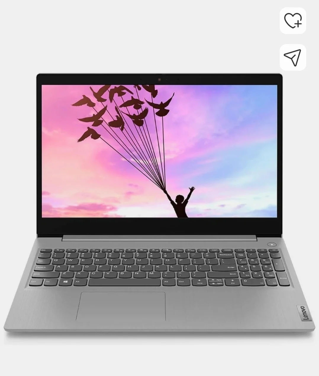 Lenovo IdeaPad 3 Intel Intel Core i3 10th Gen - (8 GB/256 GB SSD/Windows 10 Home) 81WA00K1IN Laptop on Flipkart