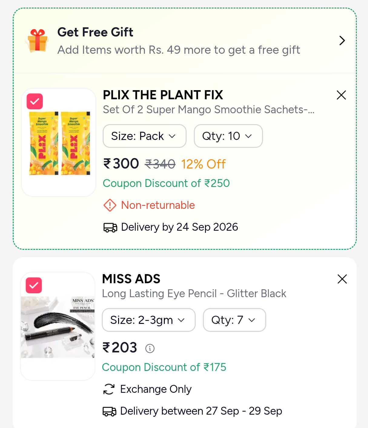 Myntra deals starting from ₹3