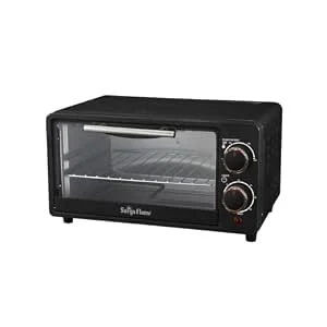 Surya Flame ZOLO 10 Ltr Oven Toaster Griller (OTG) Black - with Rotisserie,Auto-Shut Off, Heat-Resistant Tempered Glass, Multi-Stage Heat Selection | Bake, Grill, Roast | Easy clean