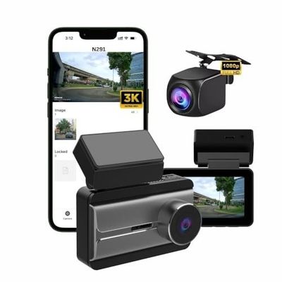 PAPAGO N291 3K Dual Channel Dashcam with Sony CMOS Sensor