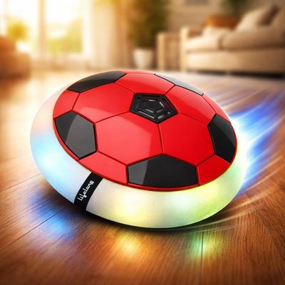 Smart Electronic Rechargeable Hover Air Ball Football Toy, 2000mAh, USB Type-C, 3 Speed Modes, LED Light, Strong Body, Indoor Soccer, Safe for Boys & Girls
