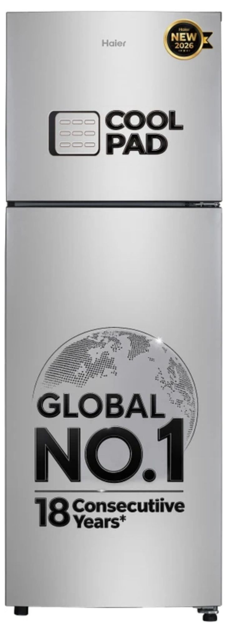 Haier double door frost free refrigerator 240L