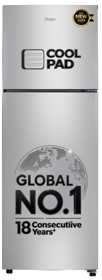 Haier double door frost free refrigerator 240L