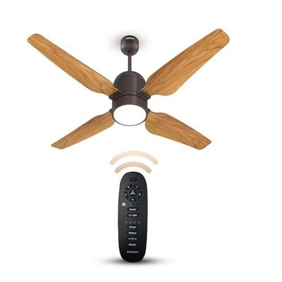 Havells 1200mm Momenta Underlight BLDC+ Ceiling Fan (Smoke Brown Pine Wood)