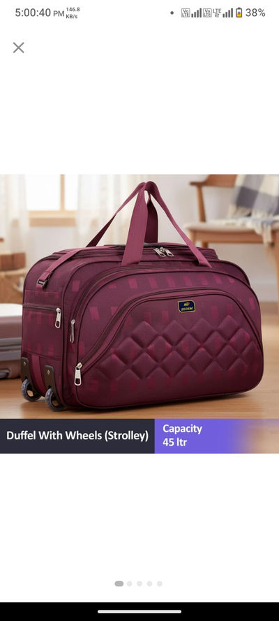 Wheel duffle bag (strolley)