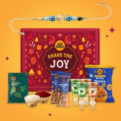 GO DESi Rakhi Set For Brother - 12 Items [Apply 25% Coupon]