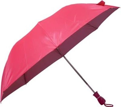 Orange 2 Fold Mono Silver Manual Opening 21.5inch Umbrella For Mens and Womens Umbrella