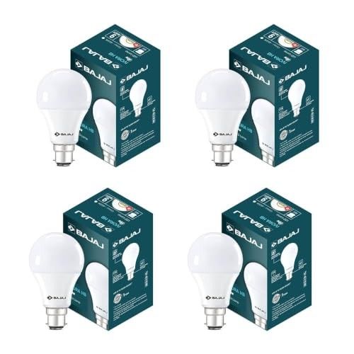 Bajaj Ivora Hb Led Lamp 9W Cdl Cool Daylight B22D|Energy Efficient|Environment Friendly|Ir,Uv Free|3.5 Kv Surge Protection|Led Bulb For Home|(Pack Of 4)|1 Yr Warranty