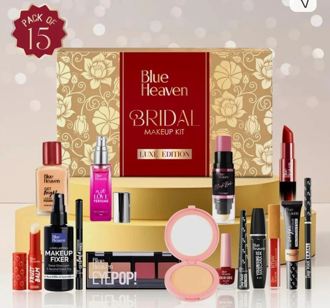 Bridal Makeup Kit Luxe Edition Makeup Gifting Combo Set for Women - Pack of 15