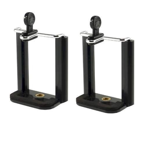 HUMBLE Clip Holder Camera Bracket Tripod Monopod Mount Adapter for Mobile Phone Tripod (Set of 2)