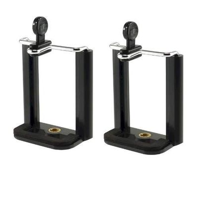 HUMBLE Clip Holder Camera Bracket Tripod Monopod Mount Adapter for Mobile Phone Tripod (Set of 2)
