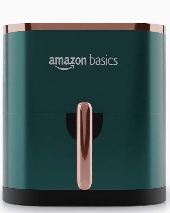 Amazon Basics 3.5L Electric Air Fryer | 1200 W | Non-Stick Coated | 1 Year Warranty (Green)
