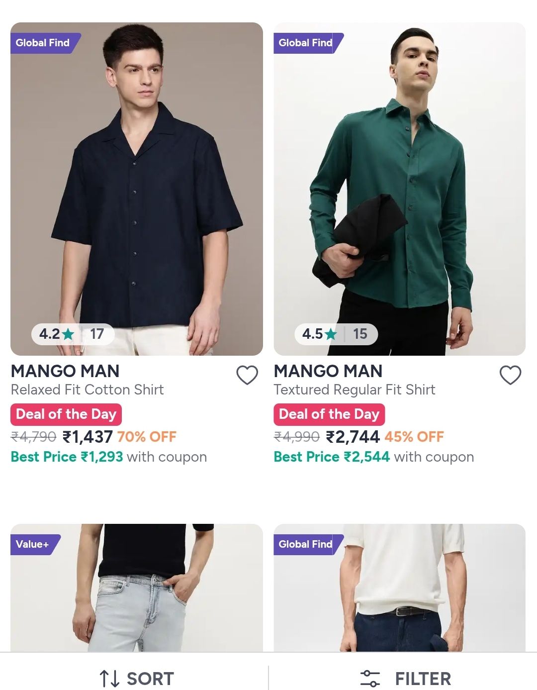 Myntra : Flat 70% Off On MANGO Clothing (Premium Brand)