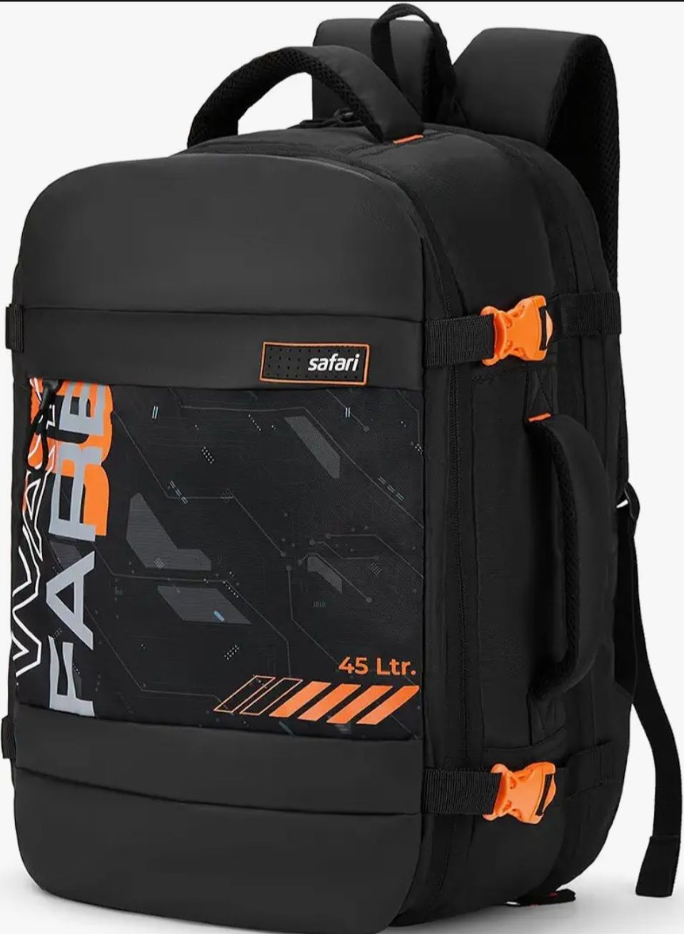 Safari Weekender neo 45L Expandable Overnighter Casual Hiking Travel Backpack Large size Laptop ( safari neo model)