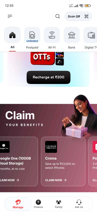 Recharge at ₹200 & Unlock Exclusive Benefits!