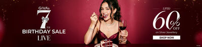 Giva's 7th Birthday Sale is Live | Upto 60% Off on Silver Jewellery
