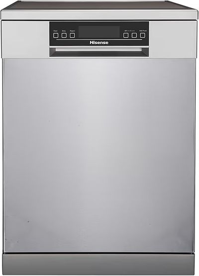 Hisense 15 Place Settings Dishwasher (H15DSS, Silver,Stainless Steel, Inbuilt Heater,Quick Wash)
