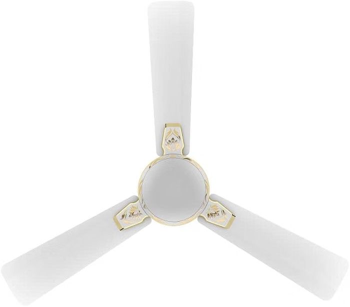 Crompton PREMION AURA2 DESIGNER 3D LOTUS DESIGN ANTIDUST1200 mm (48 inch) Ceiling Fan (Pearl White Gold)