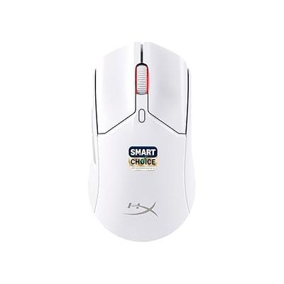 HyperX Pulsefire Haste 2 Smartchoice Dual Wireless RGB Gaming Mouse, Upto 26K DPI, HyperX 26K Sensor, 61g Ultra Lightweight, 100 Hr Battery Life, 1K Hz Polling Rate, 24 Months Warranty-White [6N0A9AA]