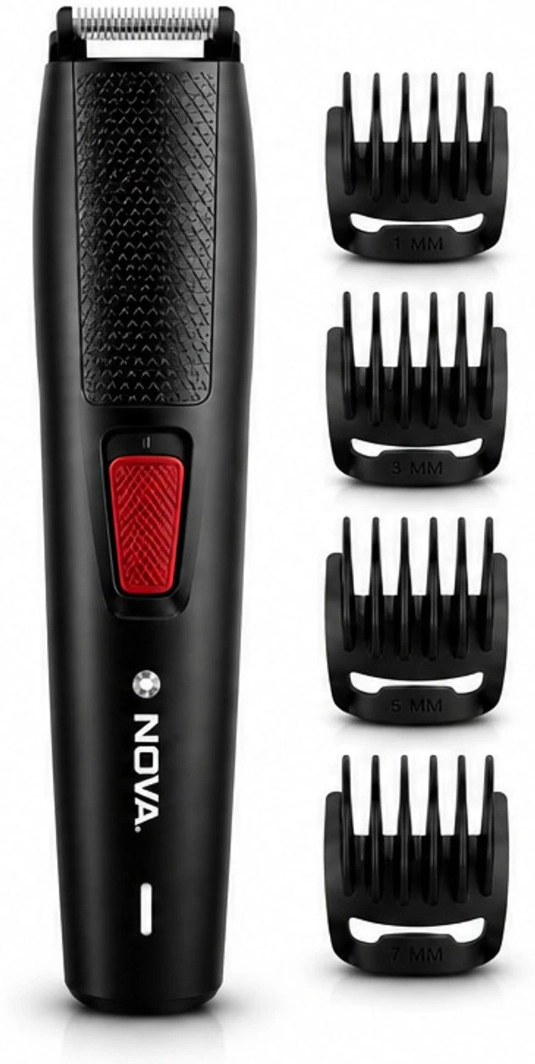 NOVA NHT 1095 Trimmer 90 min Runtime 5 Length Settings (Black)
