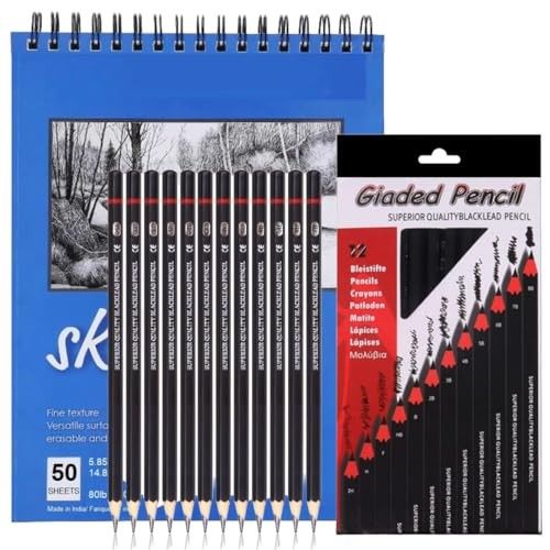 Corslet Set of 13 Drawing Kit 12 pc Drawing Pencils Set