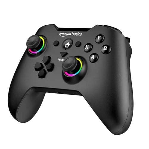 Amazon Basics Pro Series Gamepad with Bluetooth and RGB Black