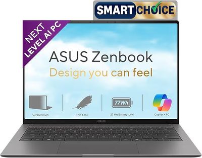 ASUS Zenbook S14(2026),Smartchoice,Intel Core Ultra 9 (Series 3),16GB RAM,512GB SSD, 3K OLED,Touchscreen, 14"(35.5 cm),Win 11,M365 Basic(1Y)
