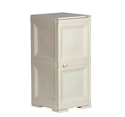 Cello Infiniti Mini 2 Storage Cabinet Plain (Cream )
