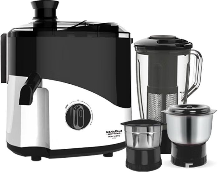 Maharaja Whiteline Odacio Pro Juicer Mixer Grinder With 3 Versatile Jars | 500 Watt