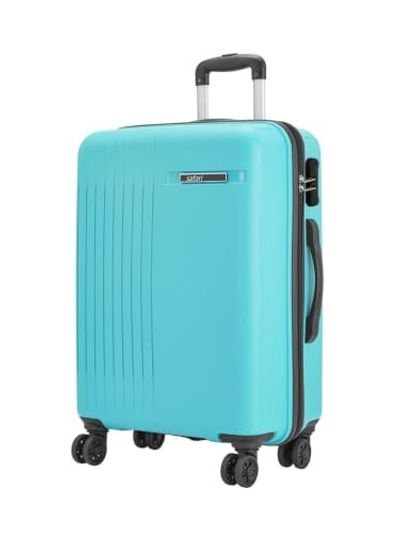 Safari Xylo 8 Wheels Large 81cm Trolley Bag Hard Case Polypropylene , Cyan