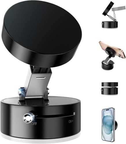 Lapster Magneto M1 Magnetic Phone Holder with Vacuum Suction 360° Rotation