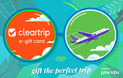 95% discount on Cleartrip Gift Voucher